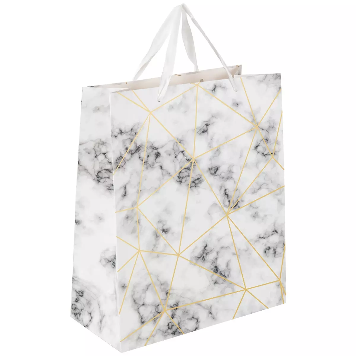 Подарочный пакет Золотой мрамор 26*32*13 608251