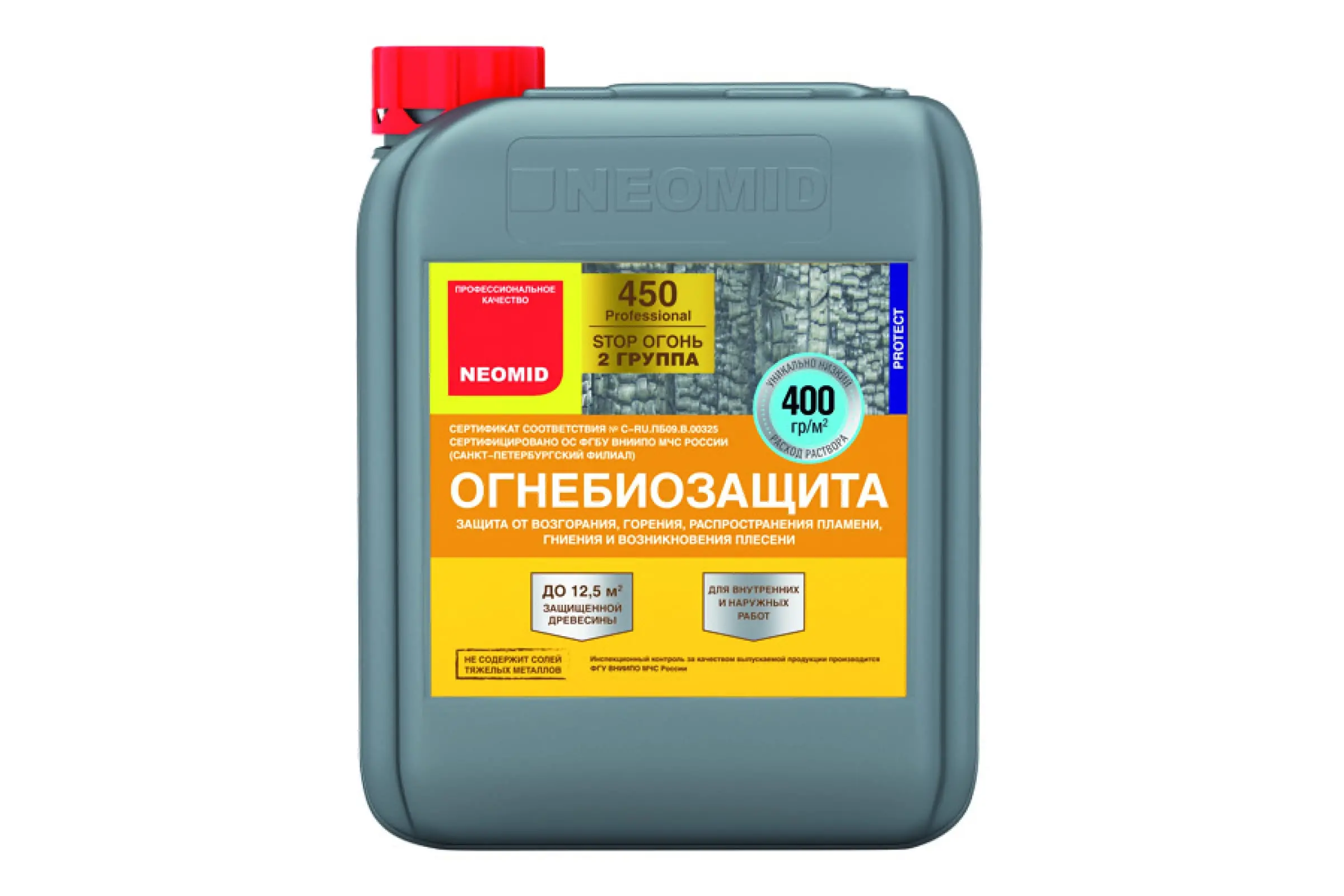 Огнебиозащитный состав Neomid 5 кг Н-450/2/-5/гот.
