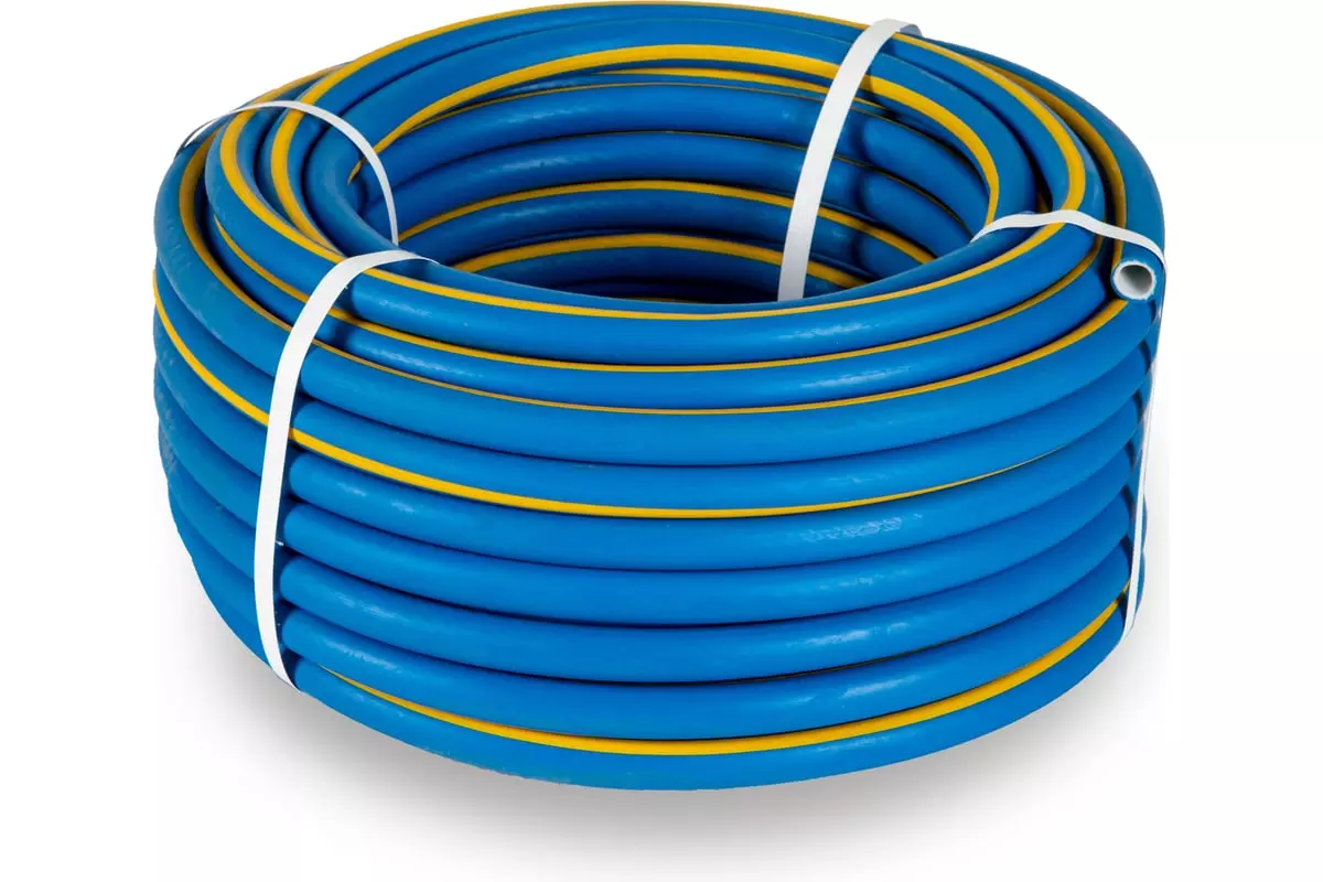 Шланг поливочный ТЭП 1/2" 25 м армированный, 3-х слойный, синий Soft Touch "В приДАЧУ" 1201582