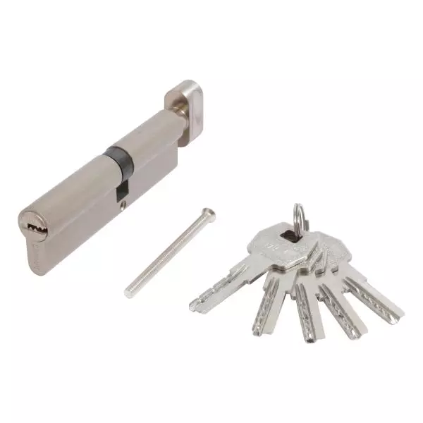 Цилиндровый механизм Стандарт MAX 110 мм (60х50В) SN 5кл мат.никель перф.ключ/завертка