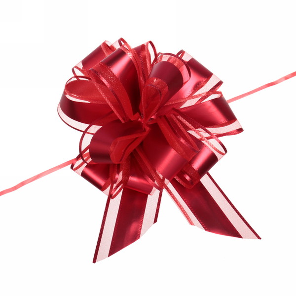 Бант для оформления подарка &quot;Изыск&quot; 5 см, d=17 см, Красный 144-0144