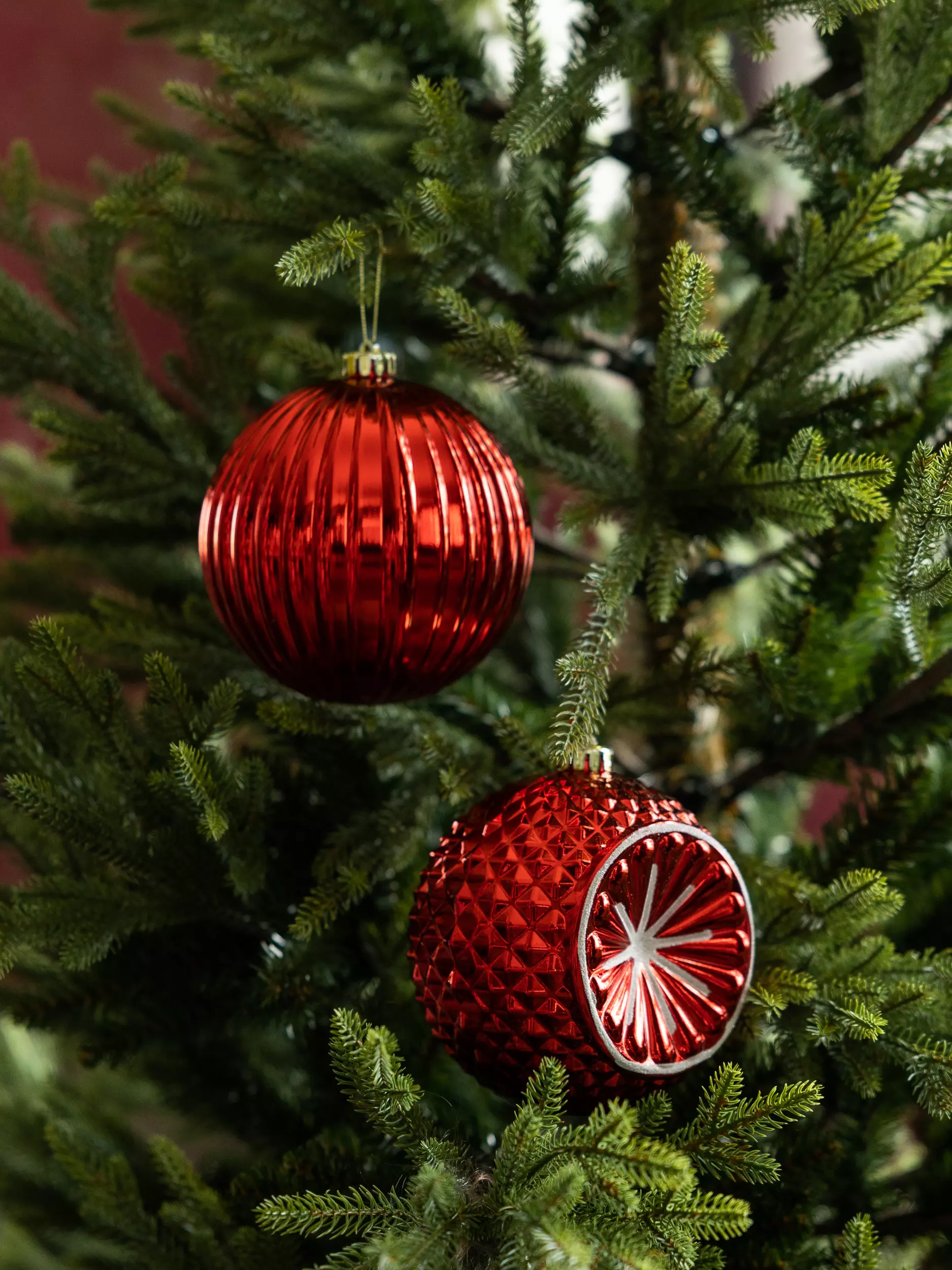 Елочные украшения пластик (2 шт) Волшебство на ветках VNVE-B34