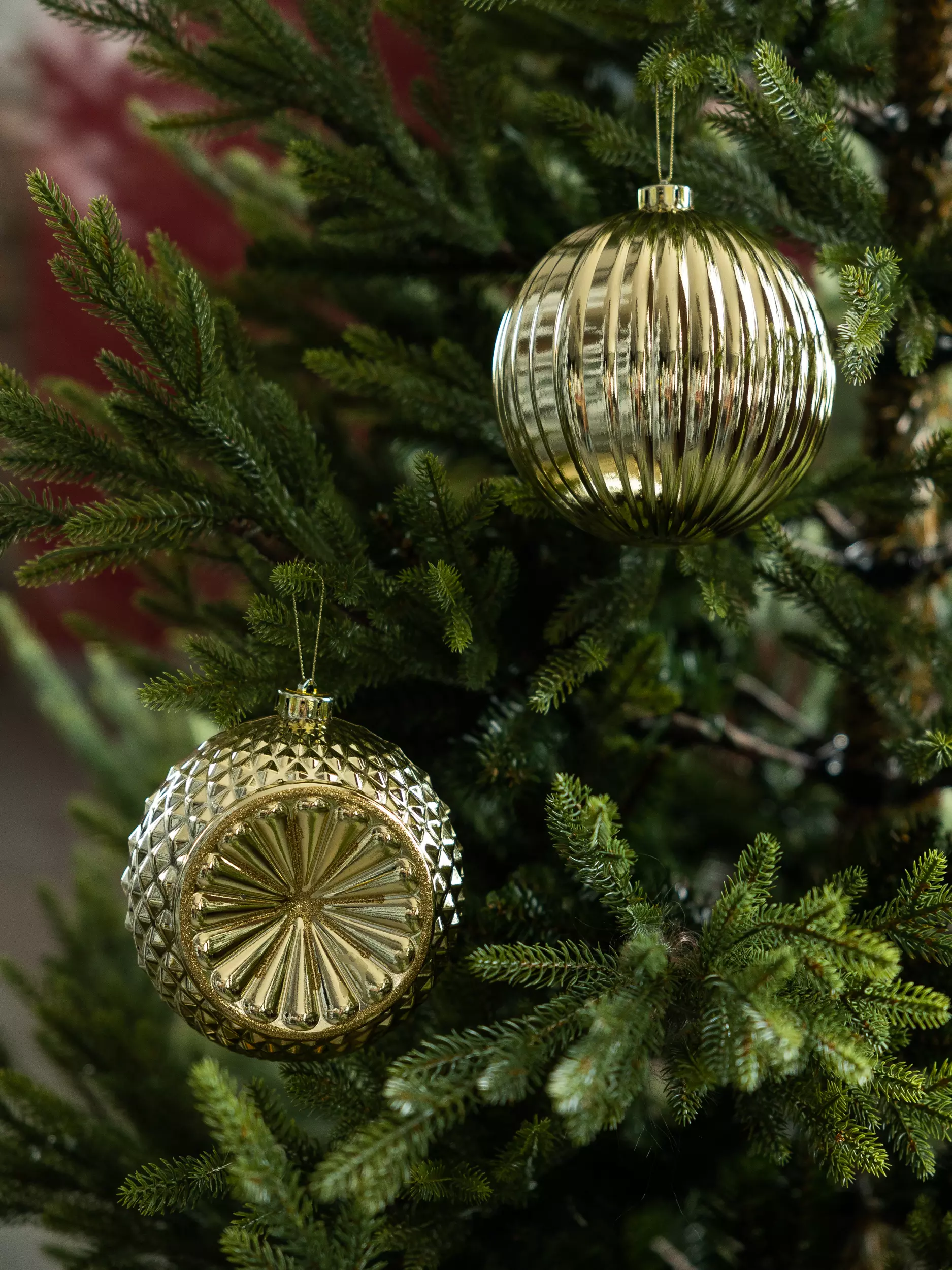 Елочные украшения пластик (2 шт) Волшебство на ветках VNVE-B35