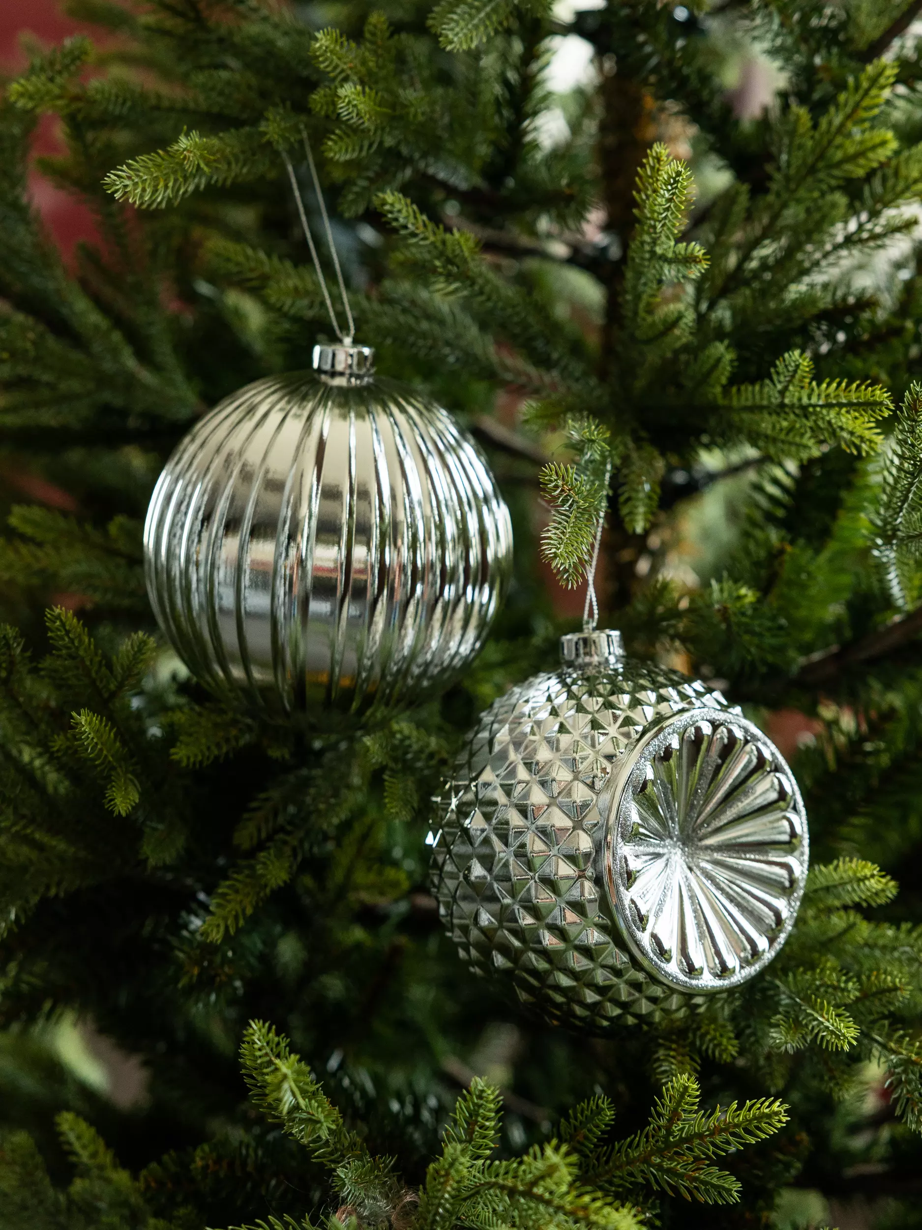 Елочные украшения пластик (2 шт) Волшебство на ветках VNVE-B36