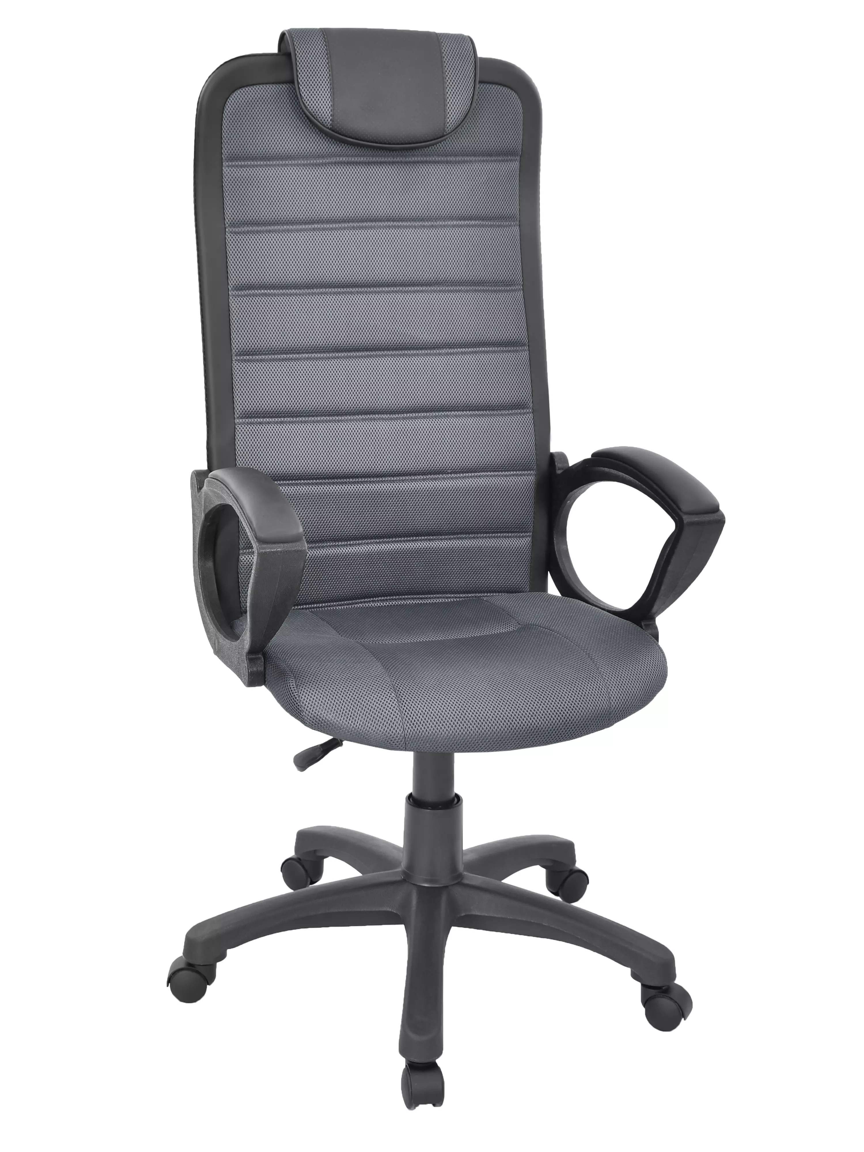 Кресло компьютерное Элегант L 5, темн.серая сетка, механизм качания топ-ган