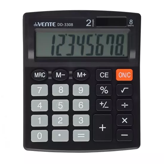 Калькулятор настольный DD-3308, 105x127x21 мм, 8 разрядный, deVENTE 4031327
