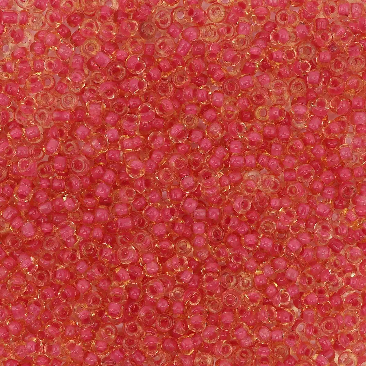Бисер (стекло) 11/0, 20г, 311т.розовый/прозрачныйсцветнымцентром Astra&Craft