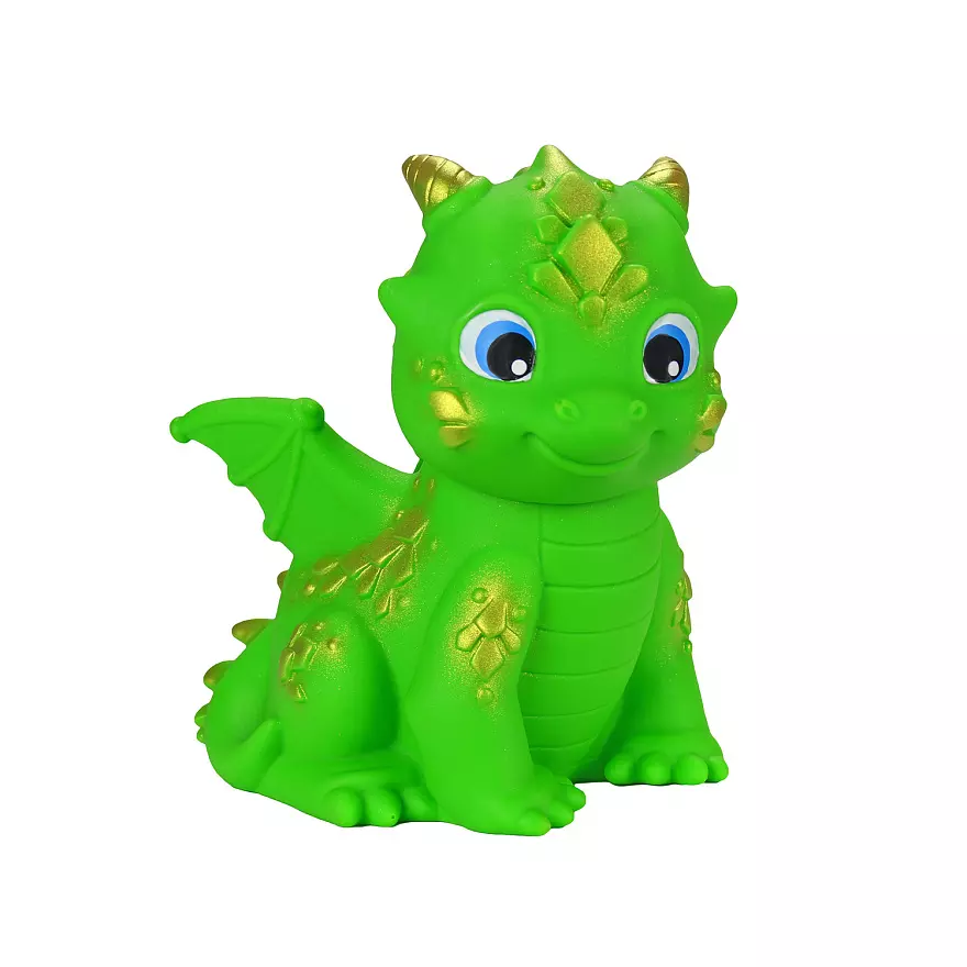 Игрушка-фигурка из ПВХ 15 см Весна Дракон зеленый В4342 