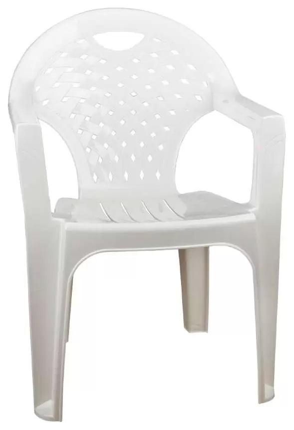 Пластиковое кресло белый (4) М2608