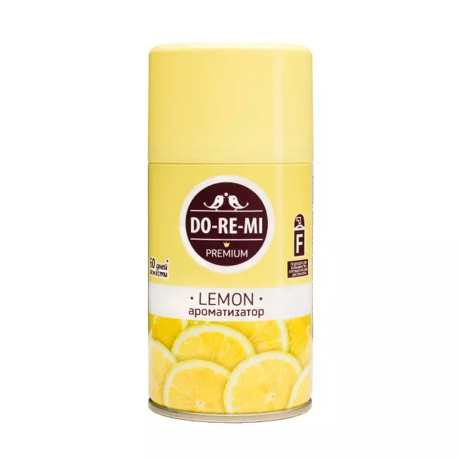 Освежитель воздуха Do-Re-Mi Сменный баллон Премиум Лимон 250мл