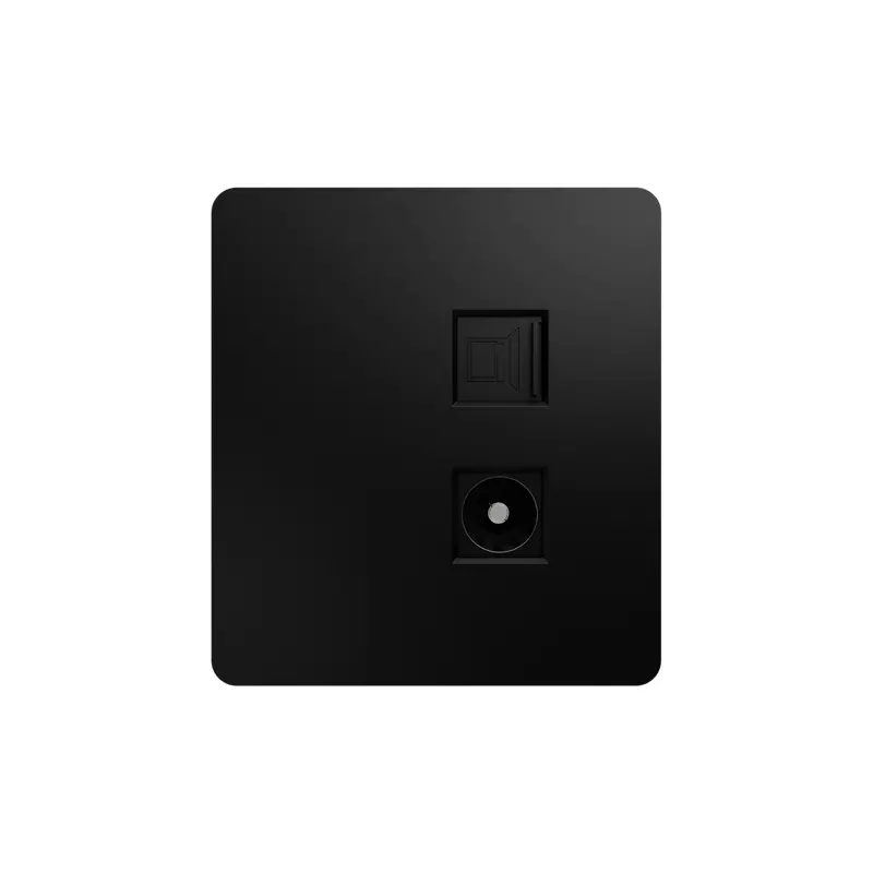 Розетка встраиваемая интернет+ТВ оникс Kranz Miele Round KR-78-0722-3