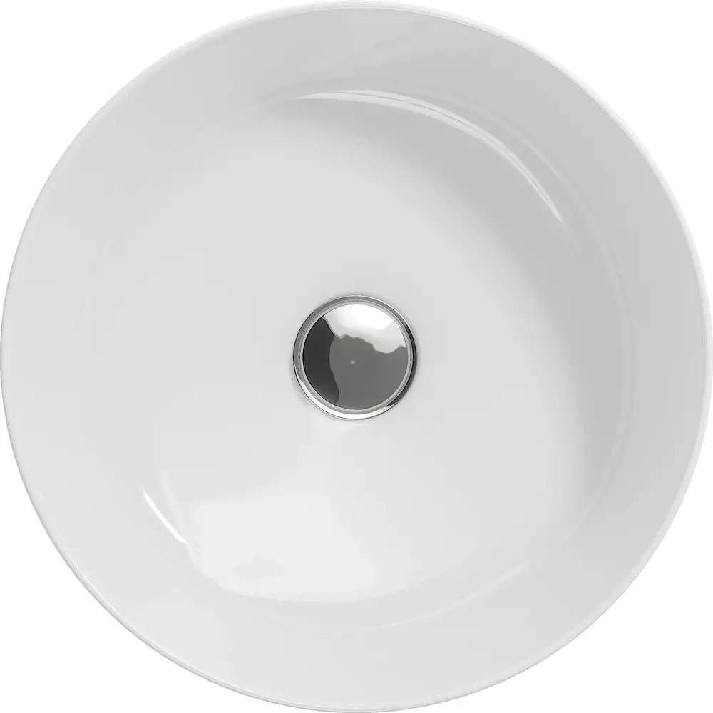 Раковина накладная на столешницу Cersanit CREA 38 RING 0 отв. P-UM-CRE38/1-oc-R