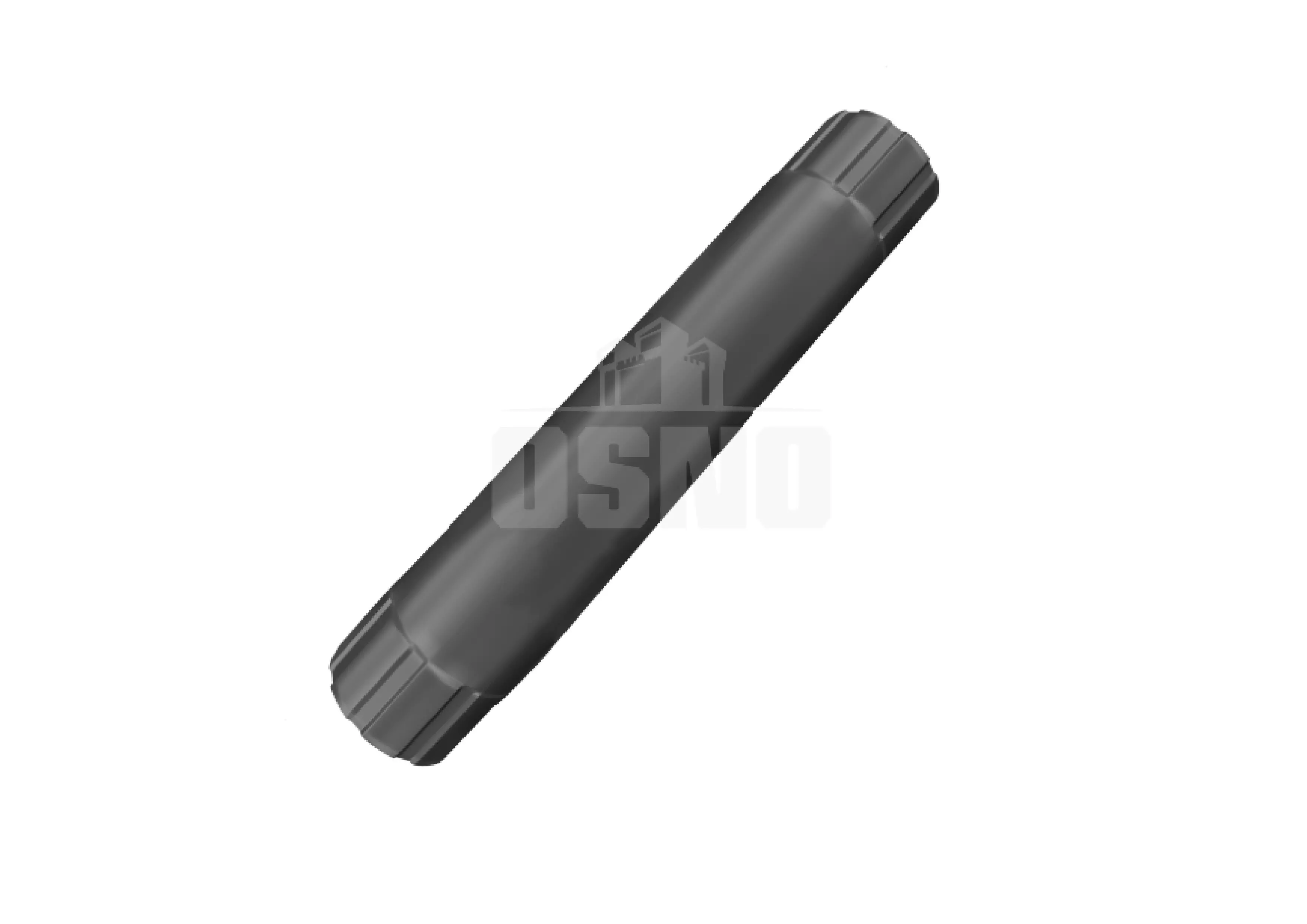 Труба соединительная 1 м 125*90 мм OSNO графитовый-серый (RAL 7024)