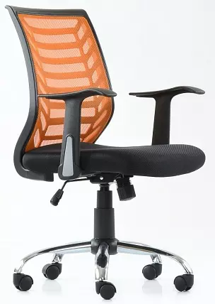 Кресло офисное Barneo K-138 черная ткань сетка