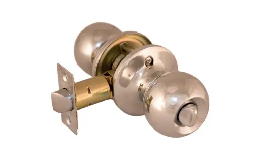 Дверная ручка (кноб) 607-SN-ET ARSENAL никель (ключ/фикс)