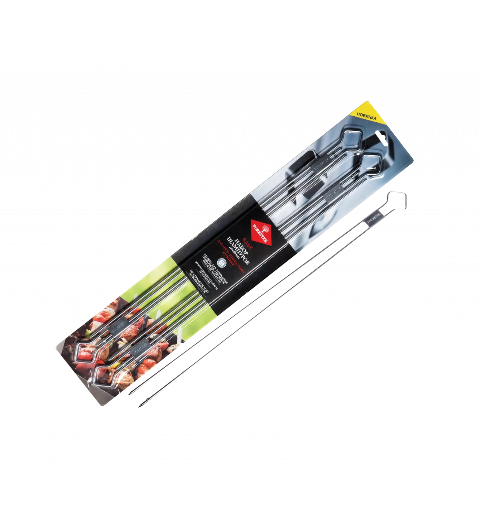 Набор шампуров двойных 4 шт 50 см FORESTER RZ-500UB