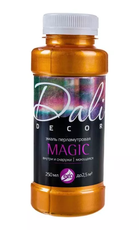 Эмаль акриловая перламутровая Dali DECOR Magic 0,25 л медь