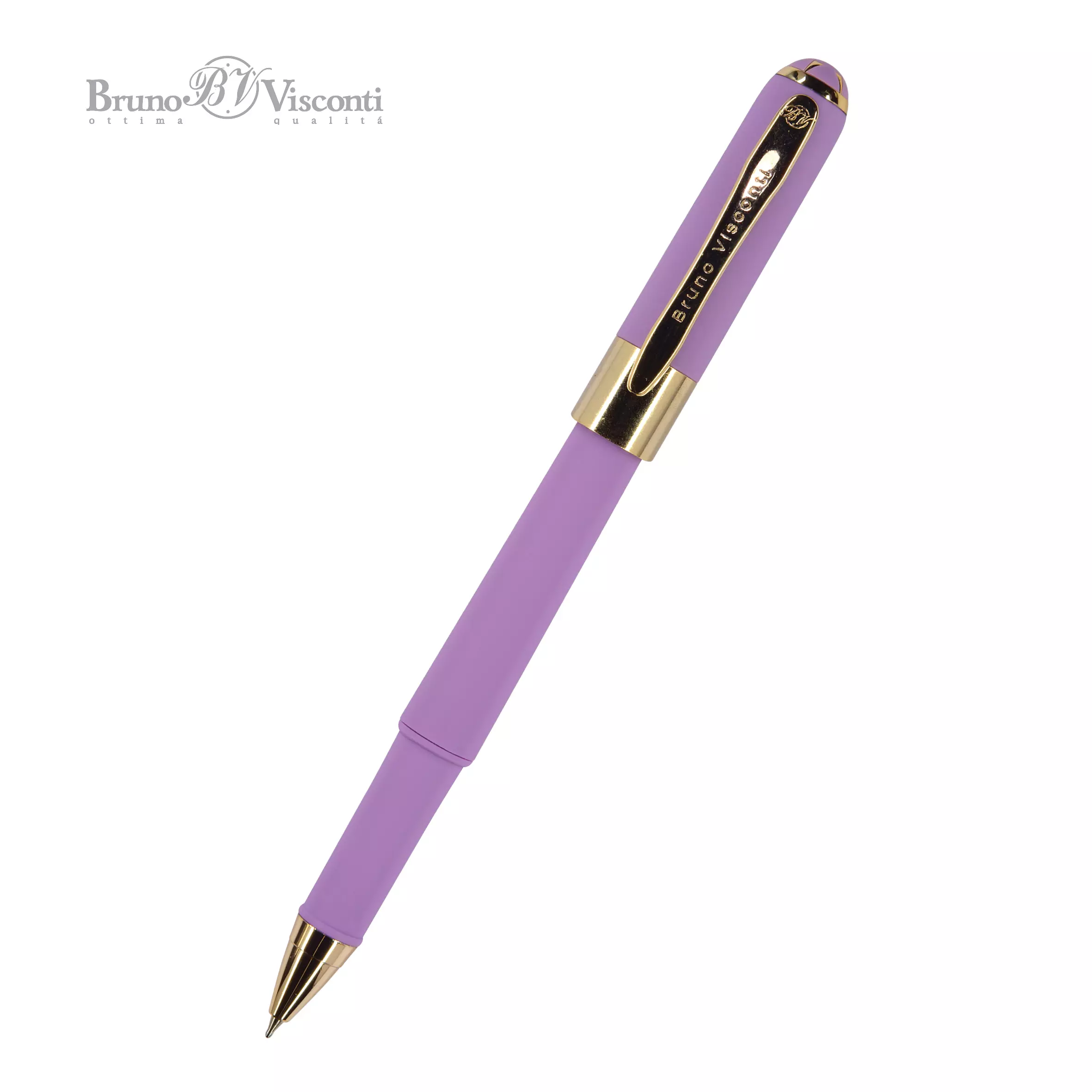 Шариковая ручка синие чернила, BrunoVisconti Monaco, сиреневый корпус, 20-0125/14 