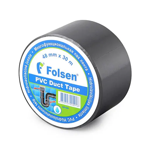 Гидроизоляционная PVC лента Folsen 48ммх30м серая 05156