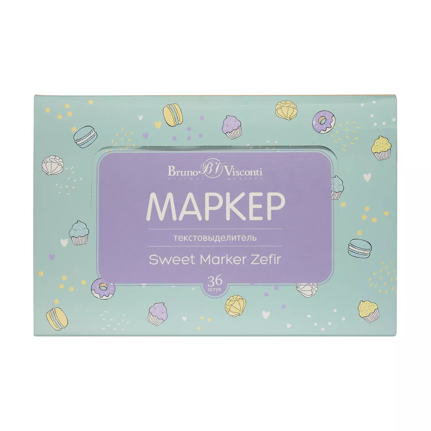 Текстовыделитель SWEET MARKER ZEFIR 6 пастельных цветов