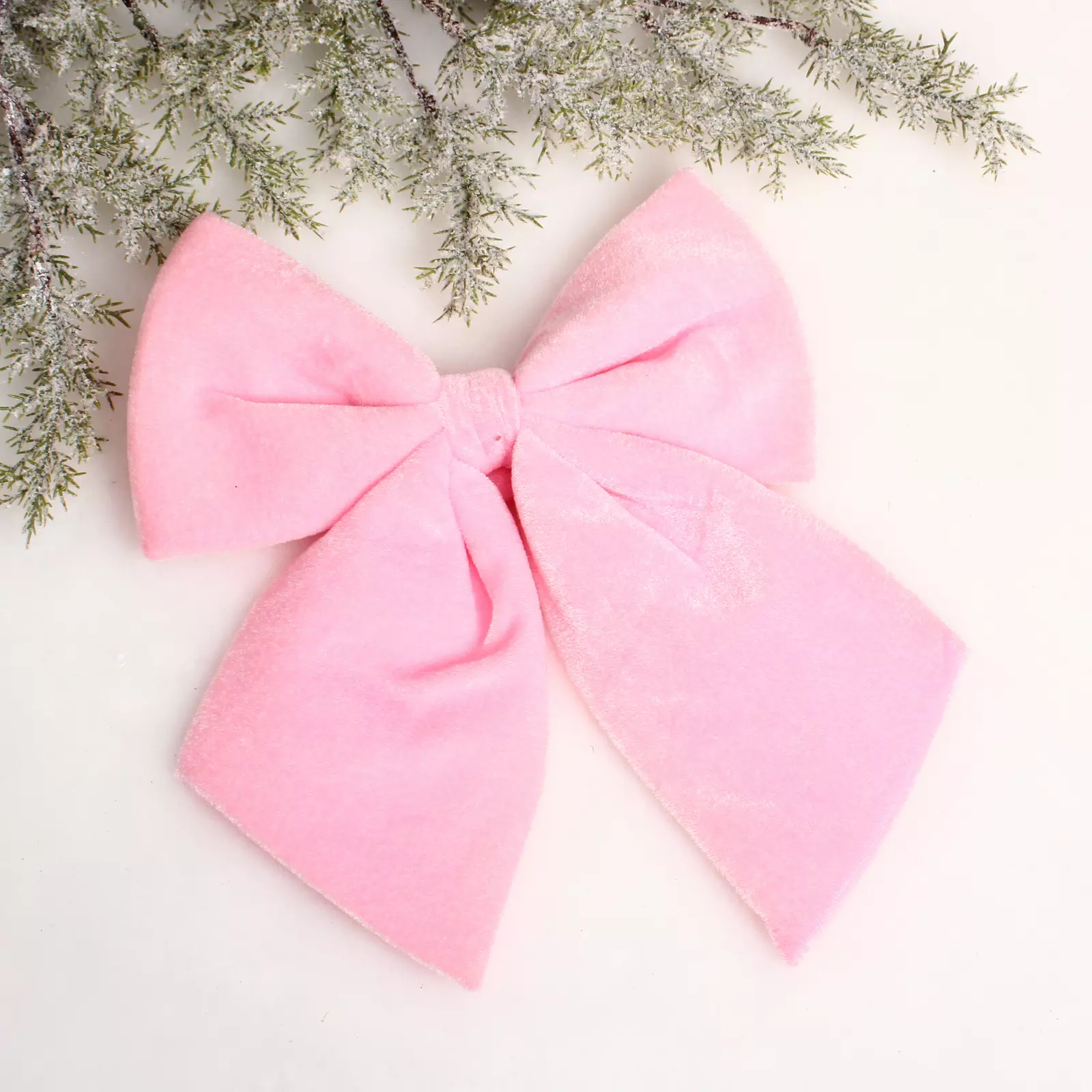 Бант на елку Нежность 25х30 см розовый 185-0906