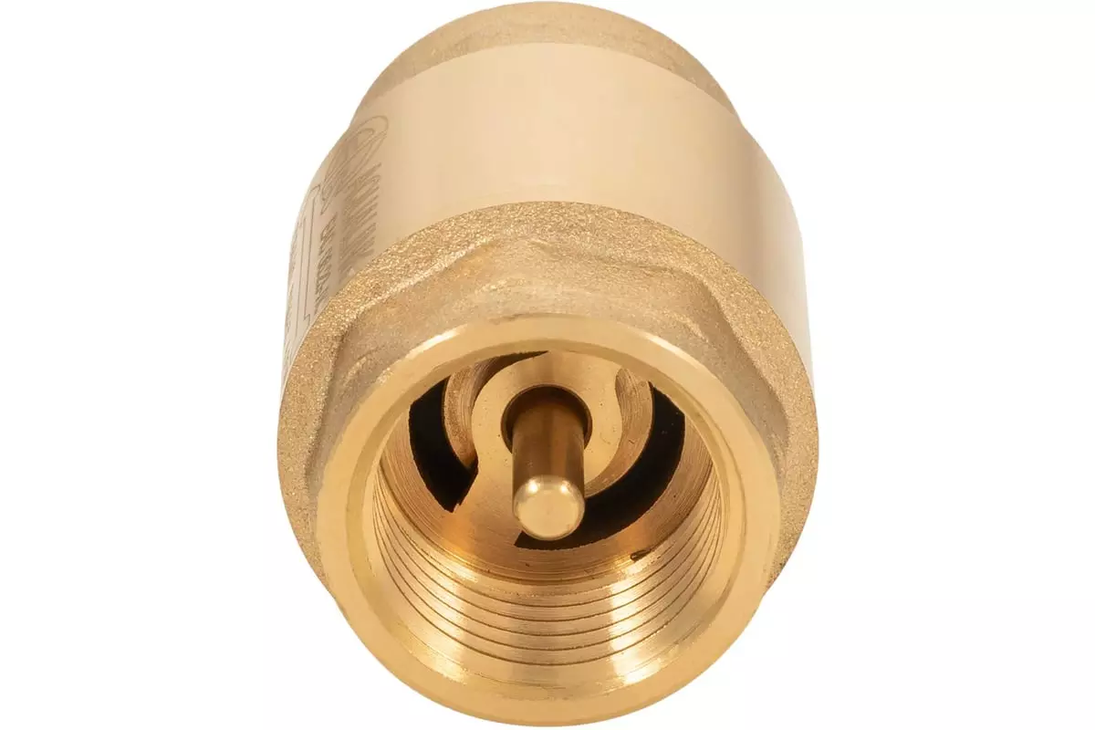 Обратный клапан 1/2" ВР латунь, латунный шток, AQUALINK 02339