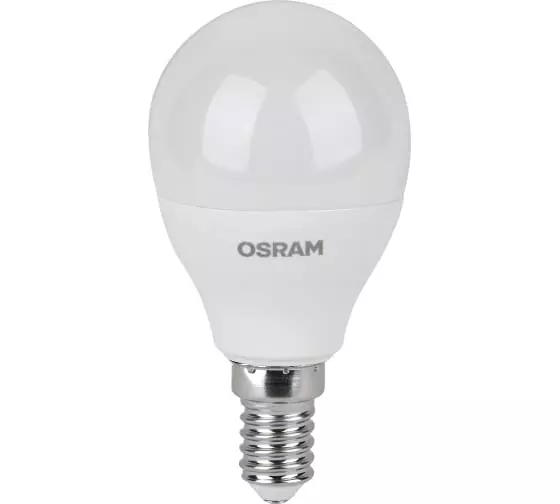 Лампа светодиодная OSRAM LED Value Е14 230В 7,5Вт 3000К шар теплый