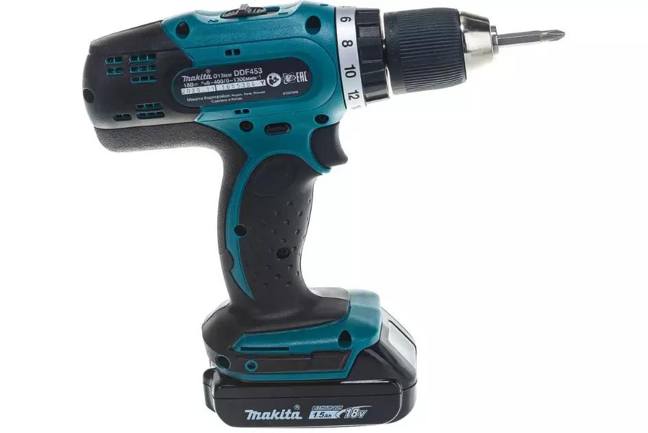Шуруповёрт аккумуляторный проф Makita DDF453SYX5 + набор бит E-03084 18В 18х1.5Ач