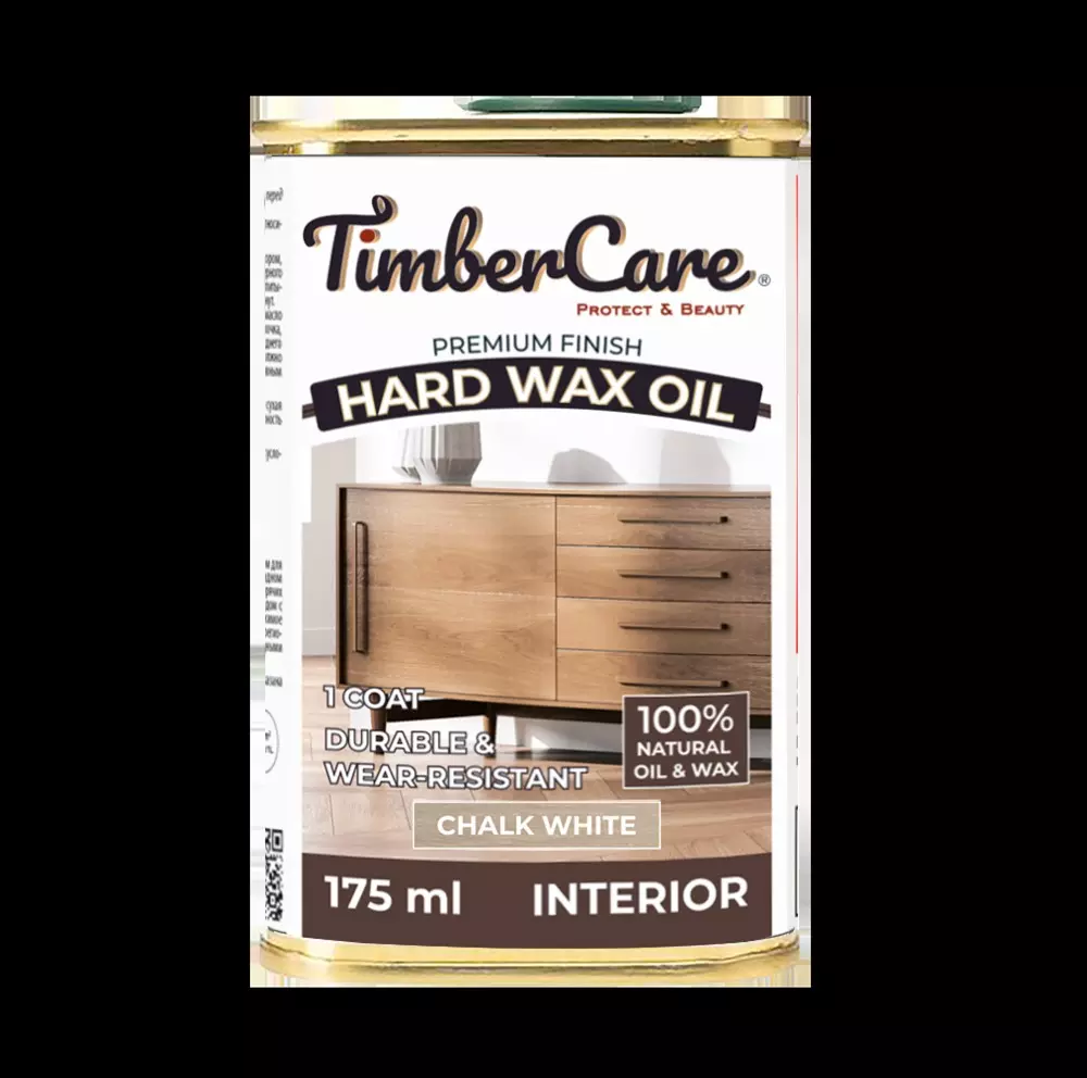 Масло тонирующее с твердым воском TimberCare Hard Wax Oil белый мел 0,175л