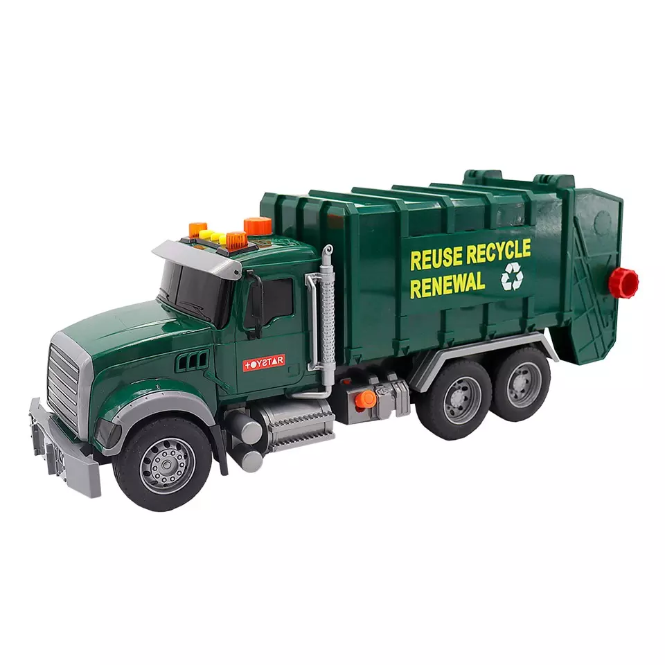 Городская техника фрикционная машина-мусоровоз со светом и звуком 37 см Funky Toys FT0454662