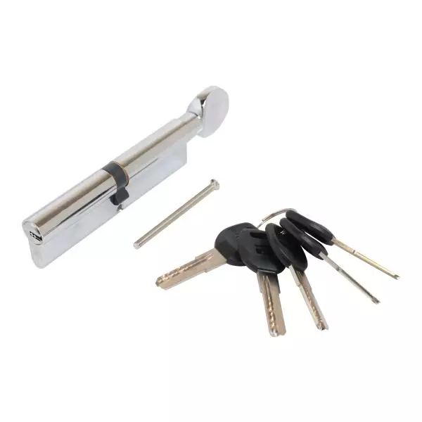 Цилиндровый механизм 120 мм (60x60G) CP хром перф.ключ АЛЛЮР ключ/завертка