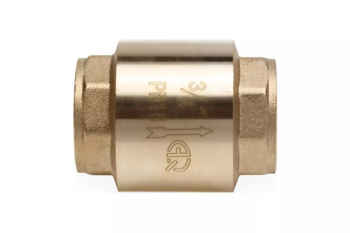 Обратный клапан 3/4" ВР латуОбратный клапан 3/4" ВР латунь, латунный шток, AQUALINK 02340нь, латунный шток, AQUALINK 02340