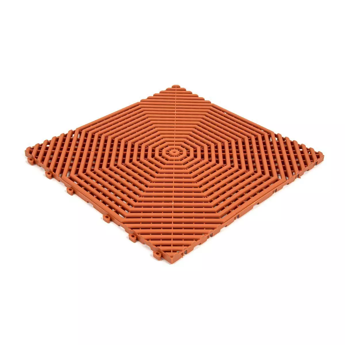 Плитка садовая для дорожек HELEX 40*40 см полипропилен, цвет терракот (уп. 6 шт)