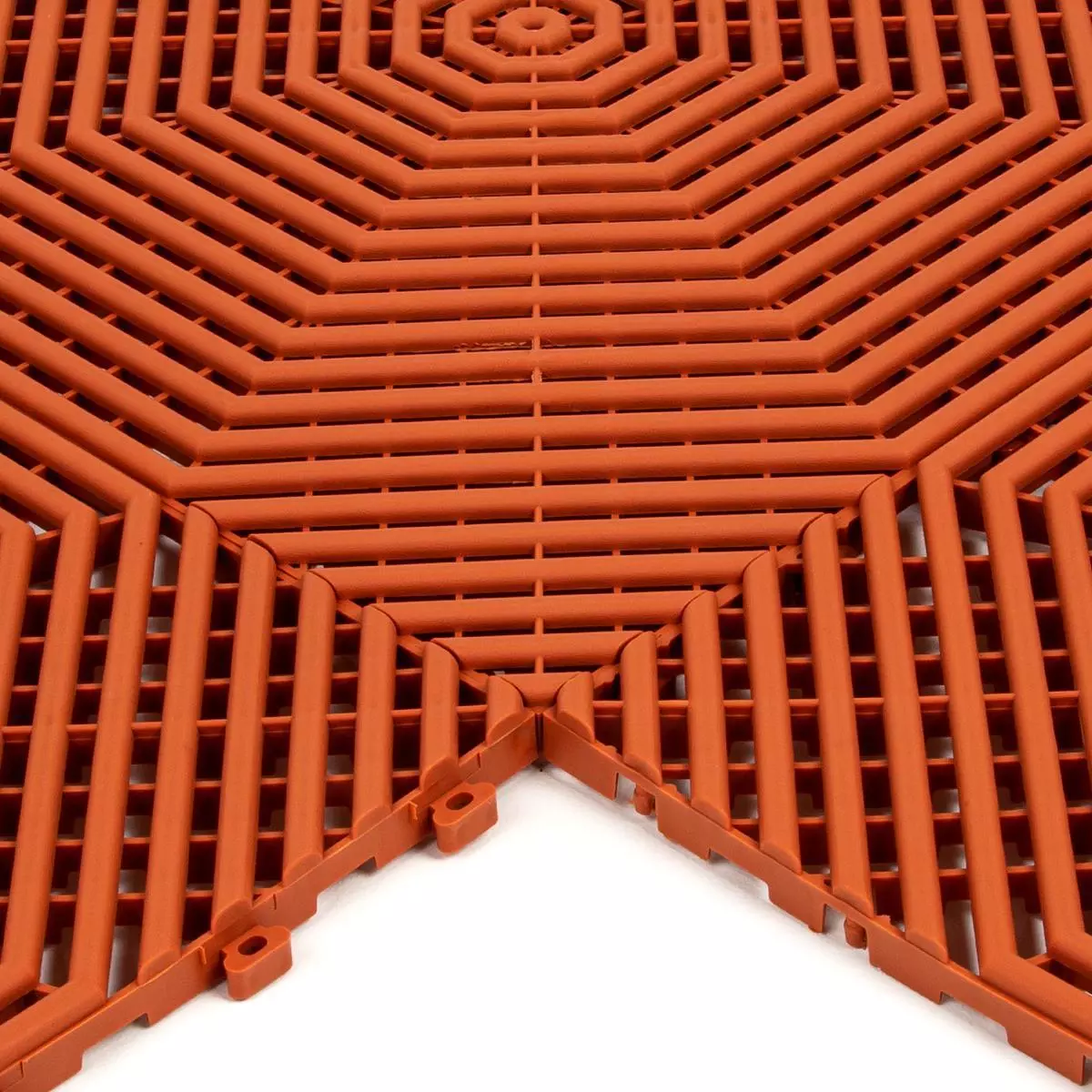 Плитка садовая для дорожек HELEX 40*40 см полипропилен, цвет терракот (уп. 6 шт)