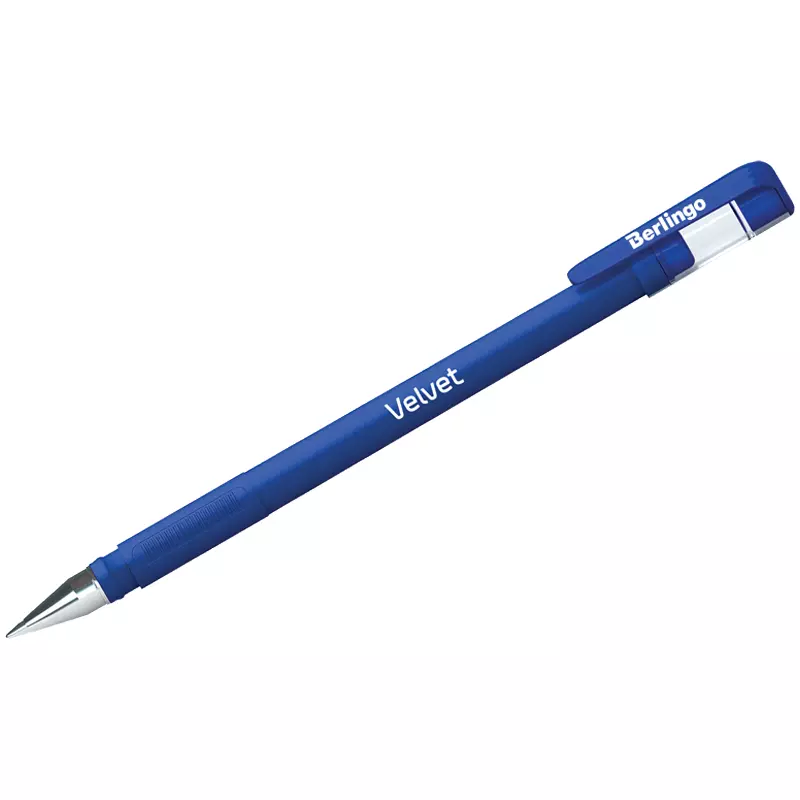 Гелевая ручка Berlingo Velvet синяя, 0,5мм, прорезиненный корпус CGp_50126