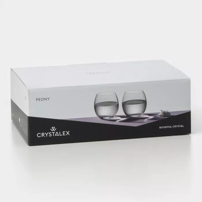 Стаканы 290 мл 6 шт &quot;Пион&quot; CRYSTALEX
