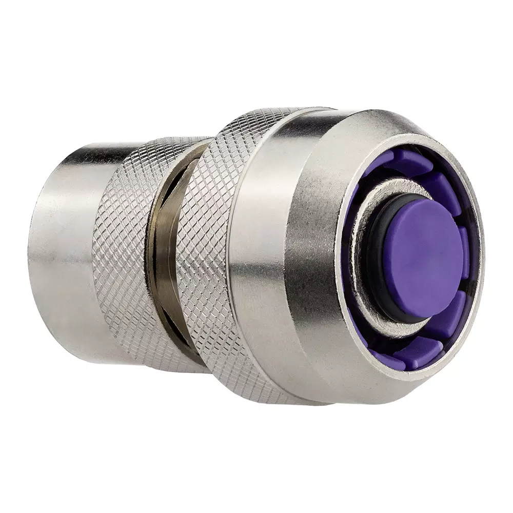 Коннектор для шланга латунный 3/4&quot; с аквастопом MPF ДС.070679