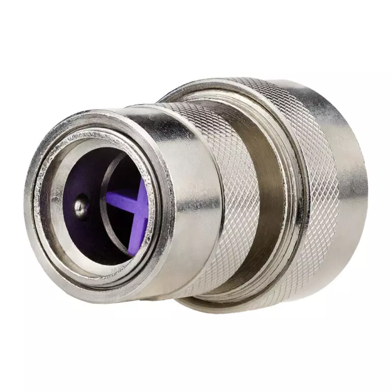 Коннектор для шланга латунный 3/4&quot; с аквастопом MPF ДС.070679