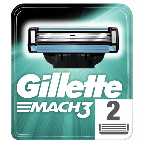 Сменные кассеты для бритья Gillette Mach3, 2 шт
