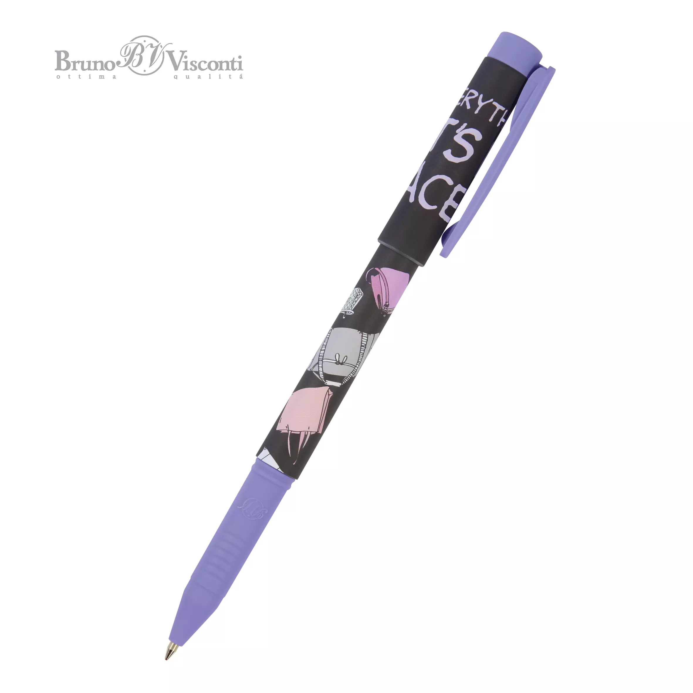 Шариковая ручка BrunoVisconti FreshWrite Дамские штучки - Сумочки, 0.7 мм, синяя