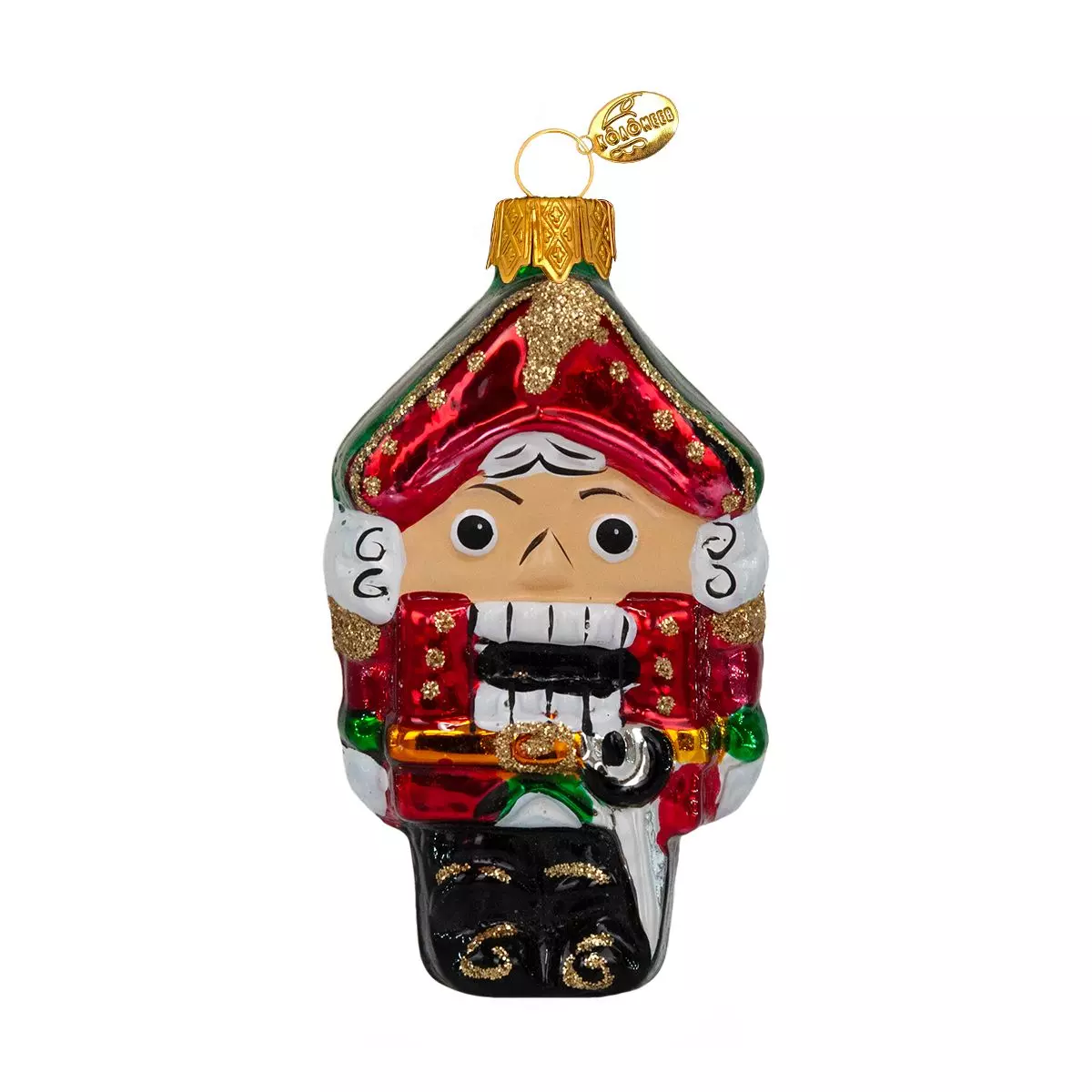 Формовая игрушка Щелкунчик сказочный зеленый 9 см Коломеев ФУ-526/2