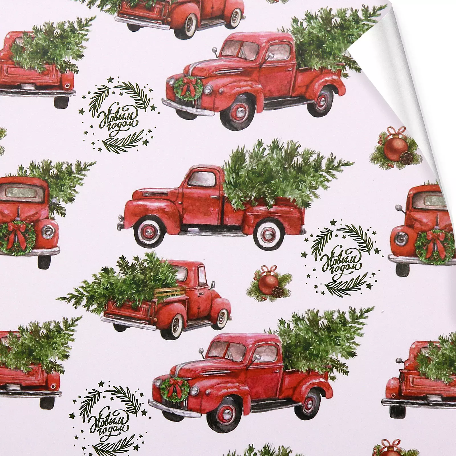 Бумага упаковочная 50х70 см Зимнее путешествие! 214-529