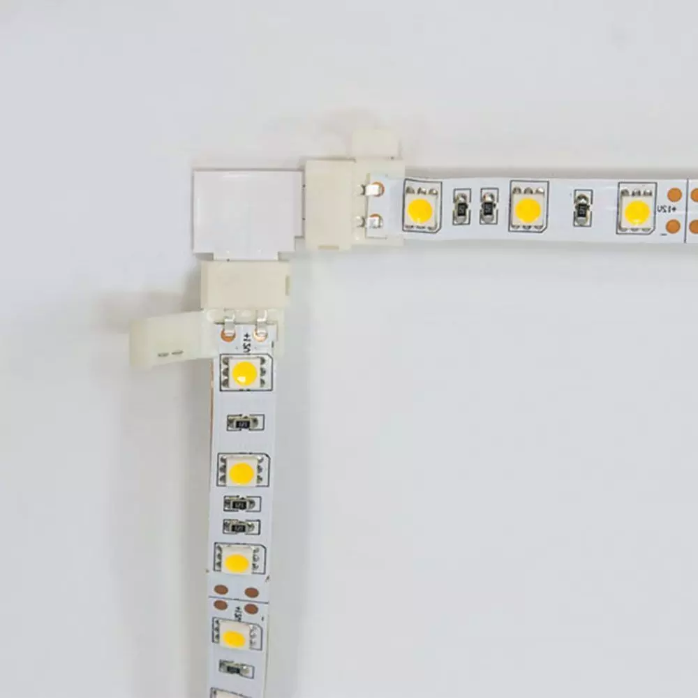 Комплект L коннекторов с соединителем для светодиодной ленты RGB 5050/10мм LD186 Feron 23133