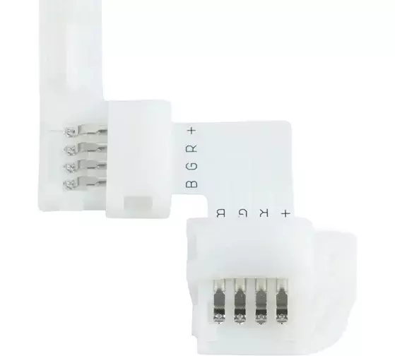 Коннектор для соединения RGB светодиодной ленты 10мм L-образный Feron 23133