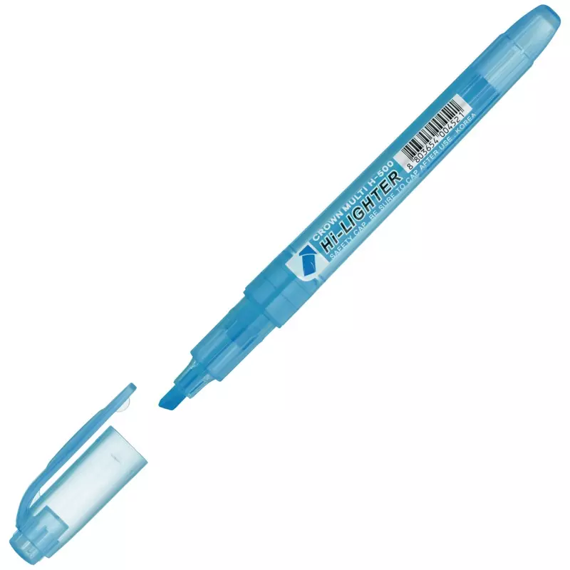 Текстовыделитель Crown &quot;Multi Hi-Lighter&quot; голубой, 1-4мм