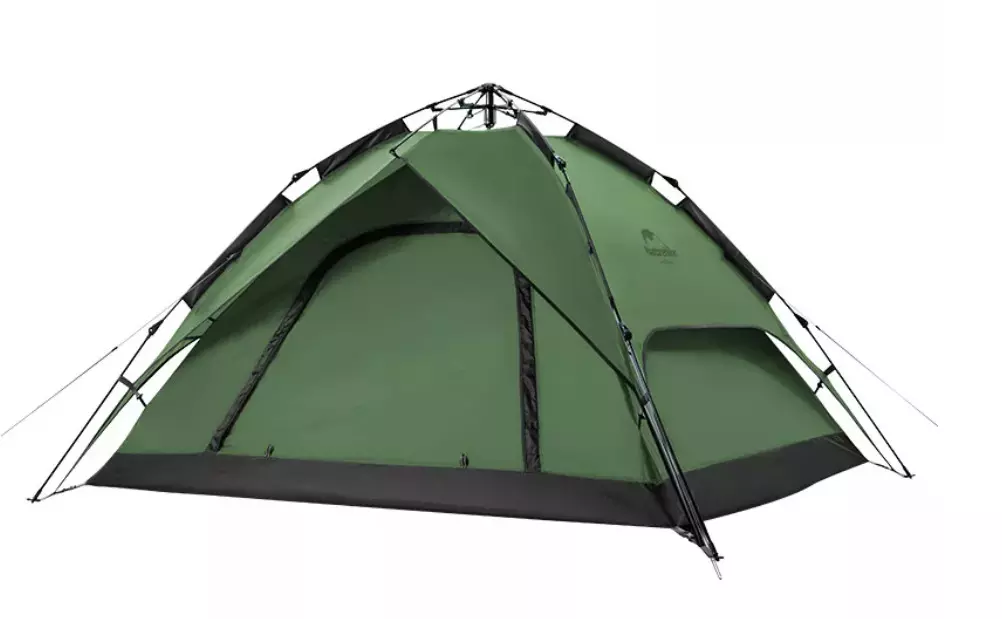 Палатка Naturehike 4-местная, быстросборная, зеленая NH21ZP008-4FGR 