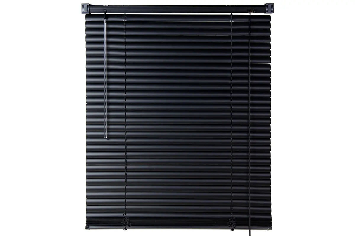 Жалюзи горизонтальные 190х160 см черные пластиковые Магеллан