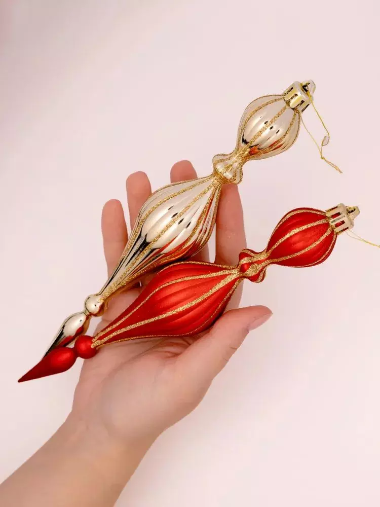 Елочные украшения пластик (2 шт) Волшебство на ветках VNVE-B59