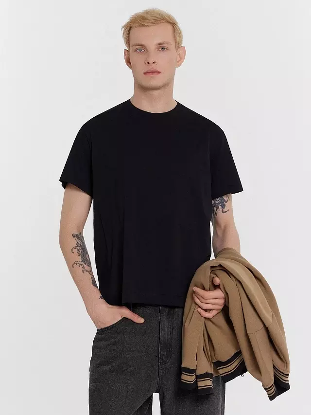Футболка мужская Mark Formelle 111935 черный, р-р 116-182/188 (58 / 4XL)