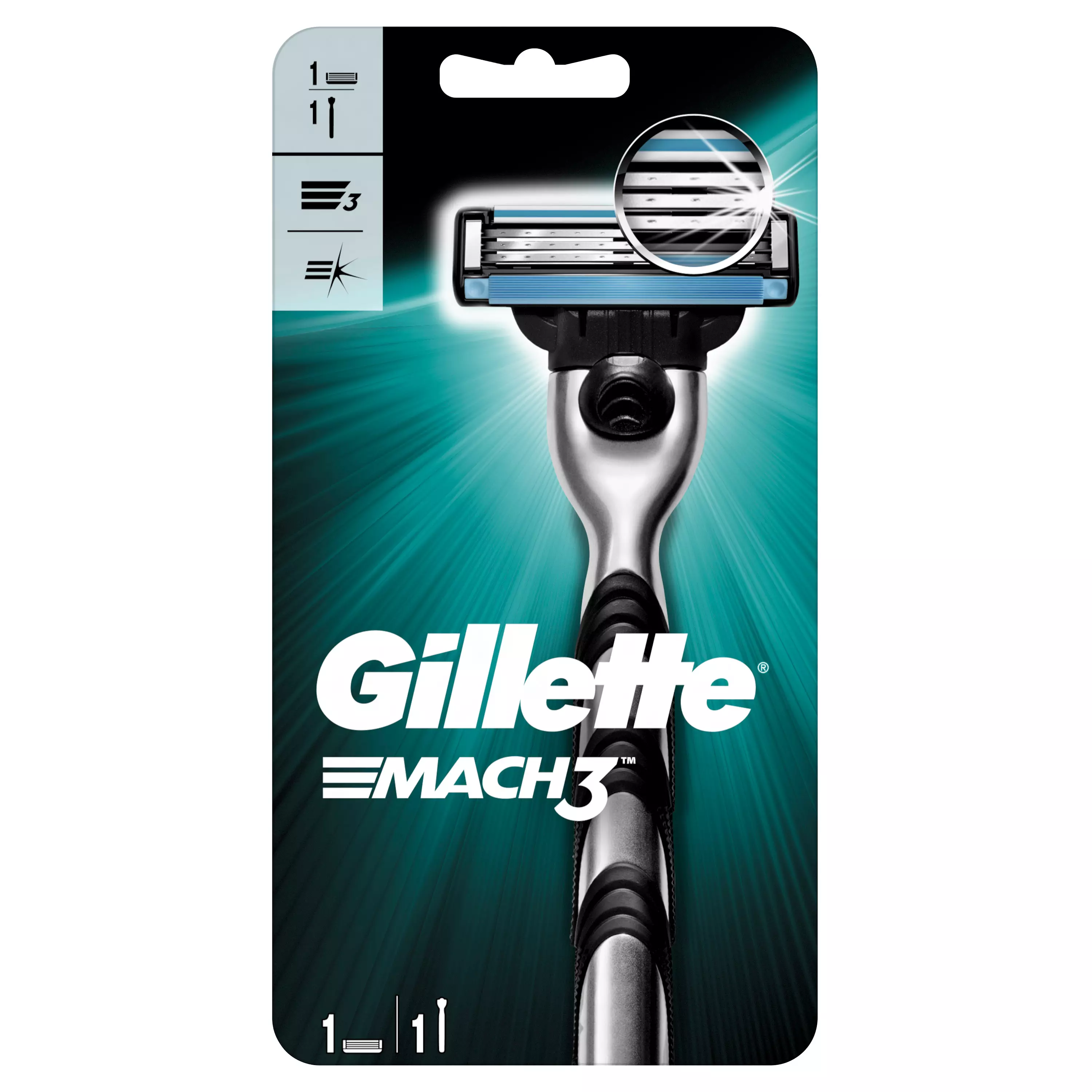 Станок для бритья Gillette Mach3 с 1 сменной кассетой